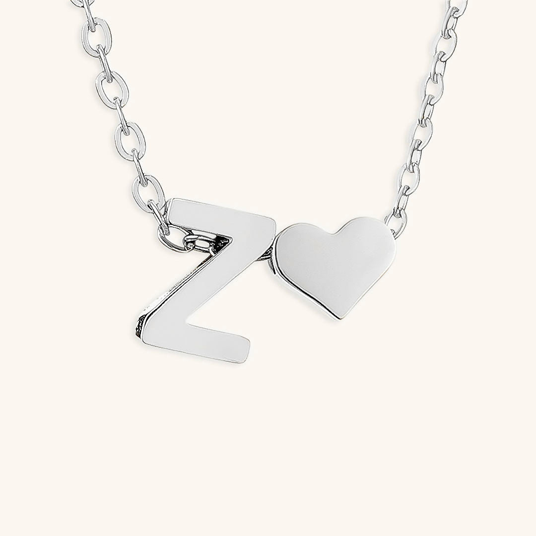 Gold Necklace with Initial Letter