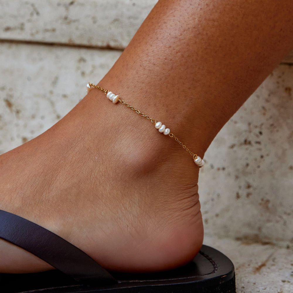 Alena Pearl Ankle Bracelet