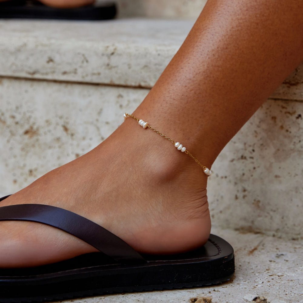 Alena Pearl Ankle Bracelet