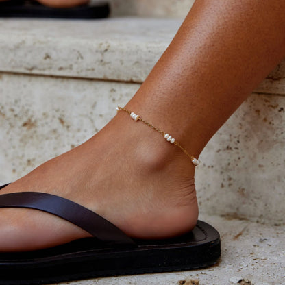Alena Pearl Ankle Bracelet