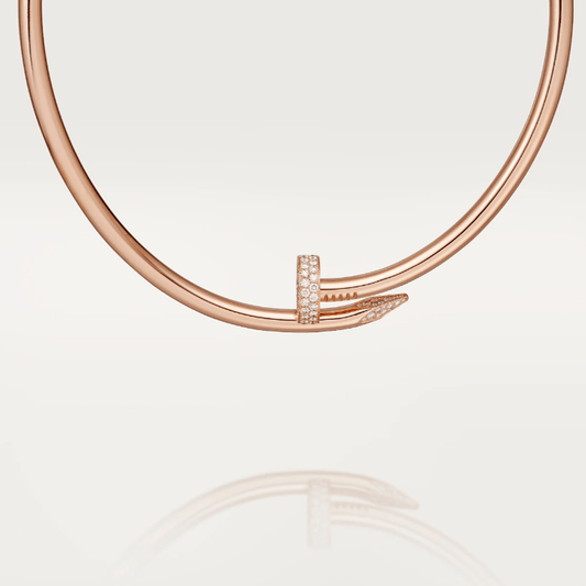 Ash Emilia Necklace - Rose Gold with Diamonds