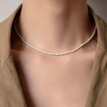Avaria Necklace in Freshwater Pearls