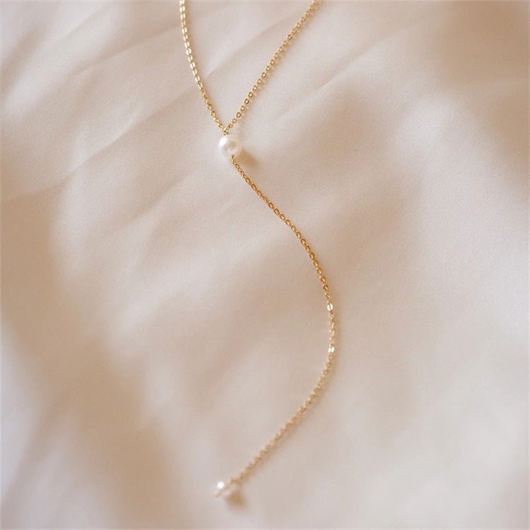 Beatrice Pearl Fringe Necklace