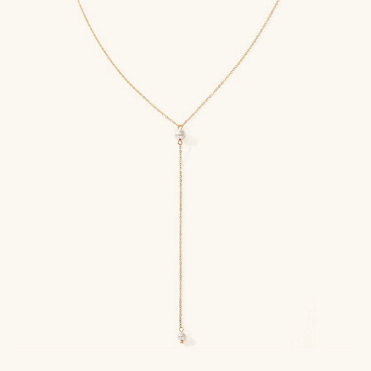 Beatrice Pearl Fringe Necklace