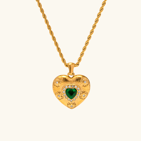 Gold Heart Necklace Caelus