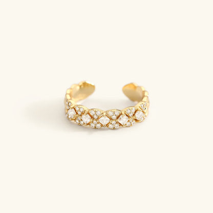 Gold Pattern Ring Camille
