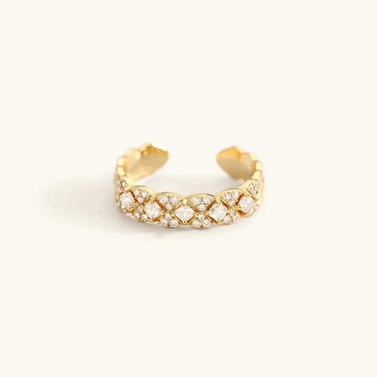 Gold Pattern Ring Camille