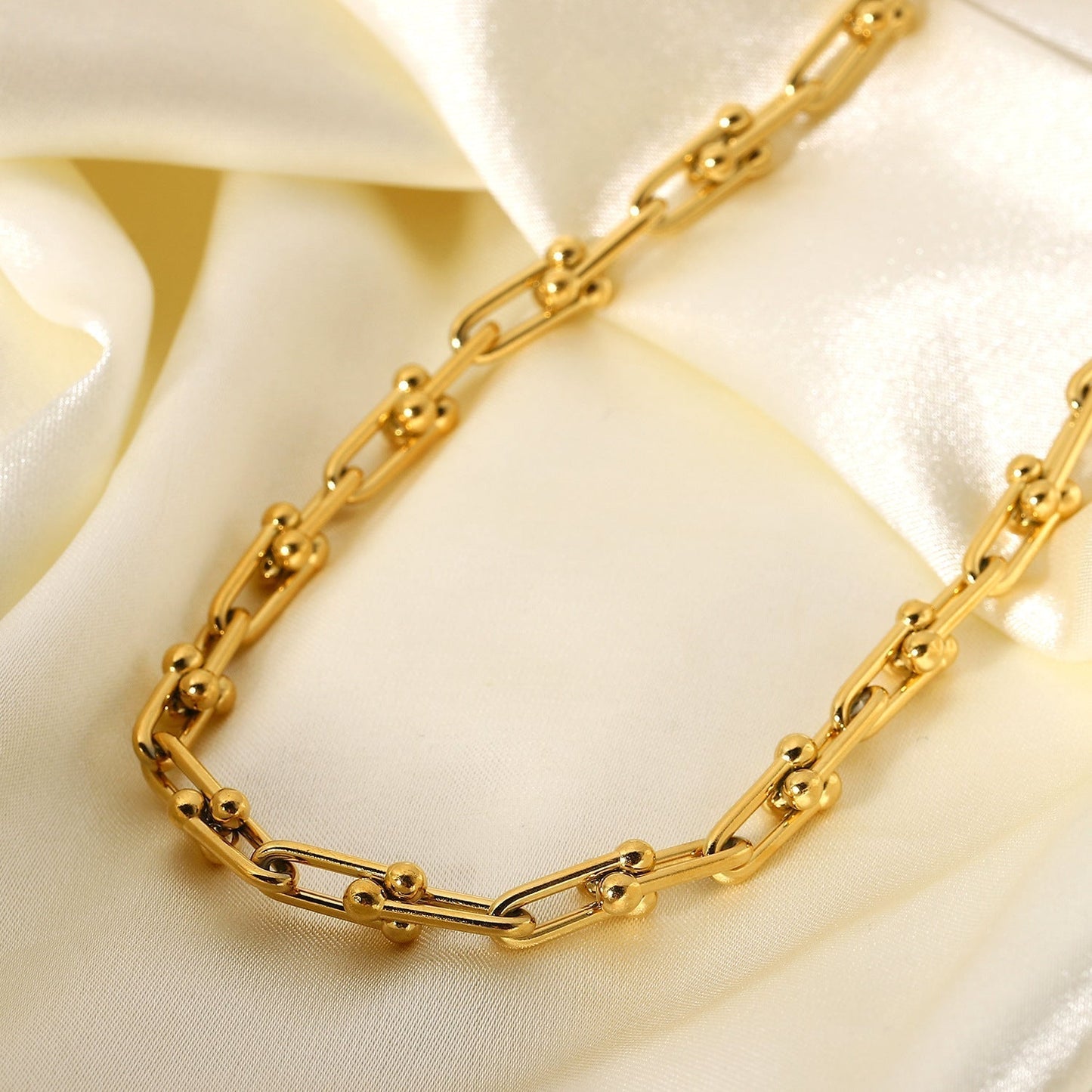 Gold Cascade Chain Necklace