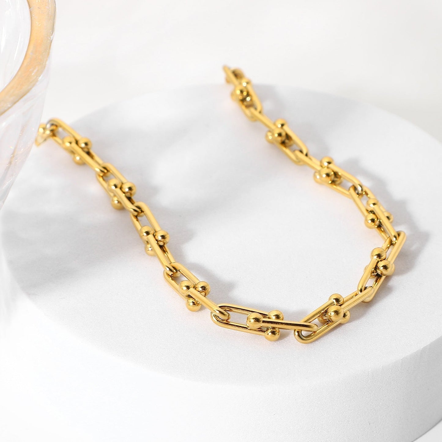 Gold Cascade Chain Necklace