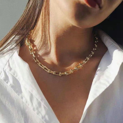 Gold Cascade Chain Necklace