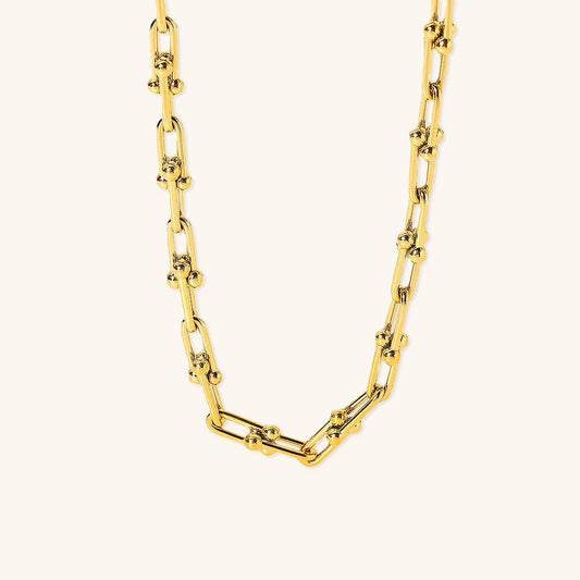 Gold Cascade Chain Necklace
