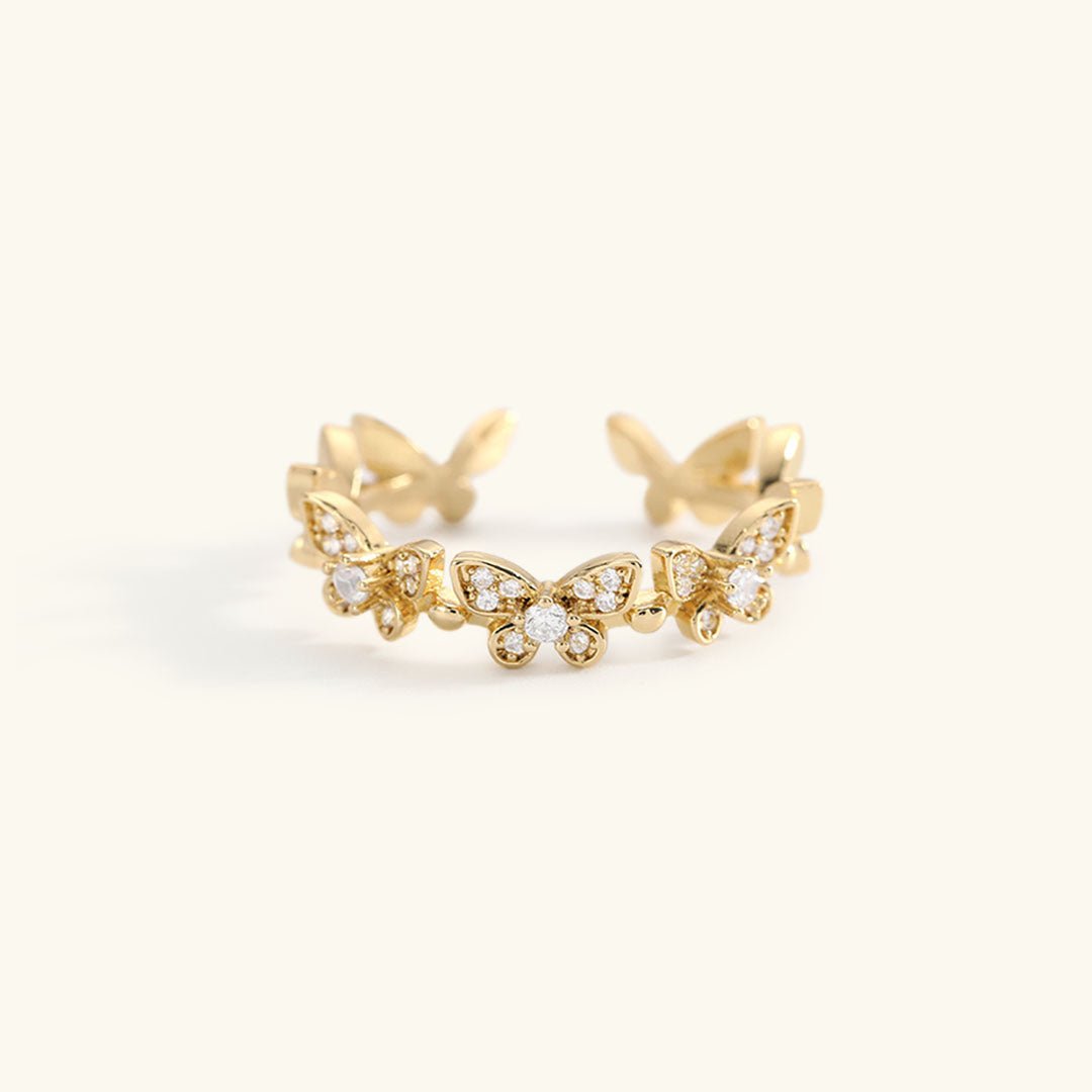 Colleen Butterfly Ring in Gold