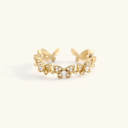 Colleen Butterfly Ring in Gold