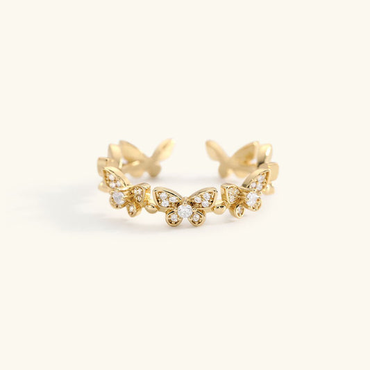 Colleen Butterfly Ring in Gold