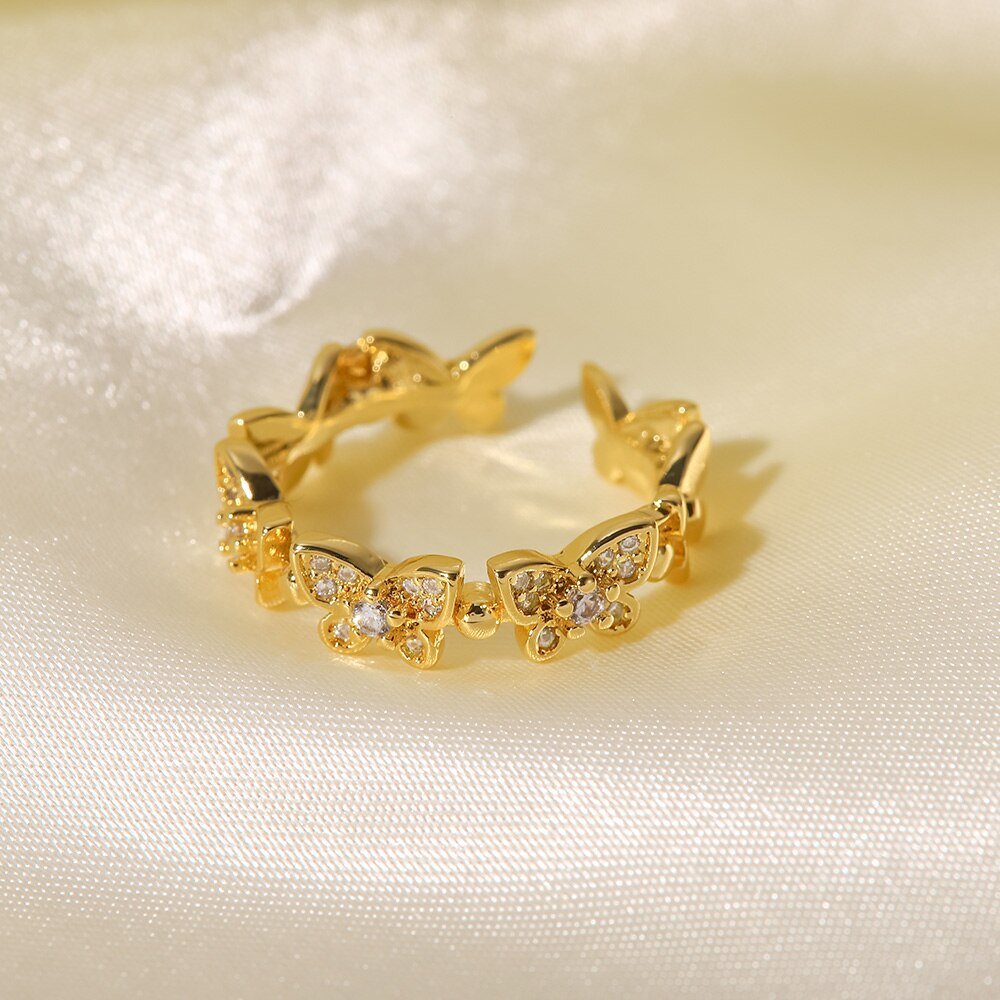 Colleen Butterfly Ring in Gold