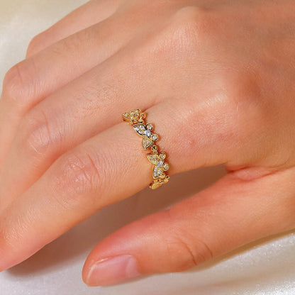 Colleen Butterfly Ring in Gold