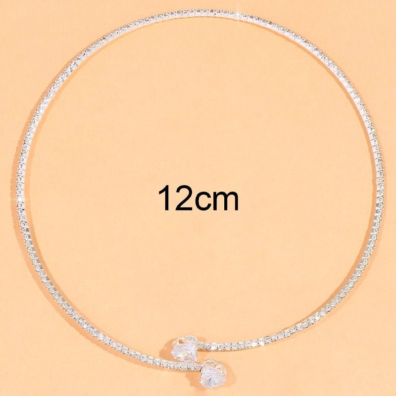 Crystal Necklace | Silver - Gold