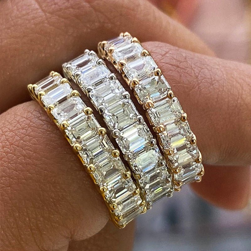 Rose Gold Cube Ring
