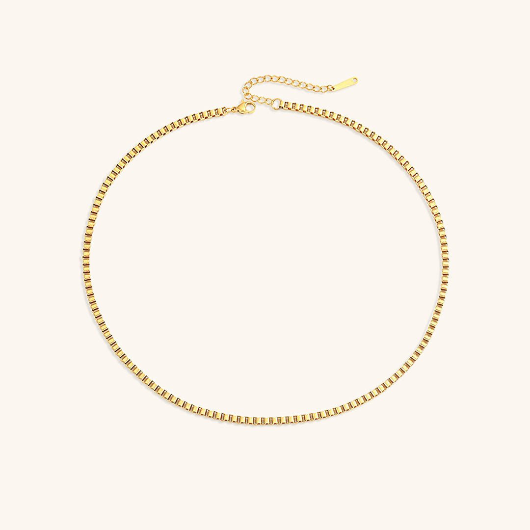 Danica Gold Box Chain Necklace