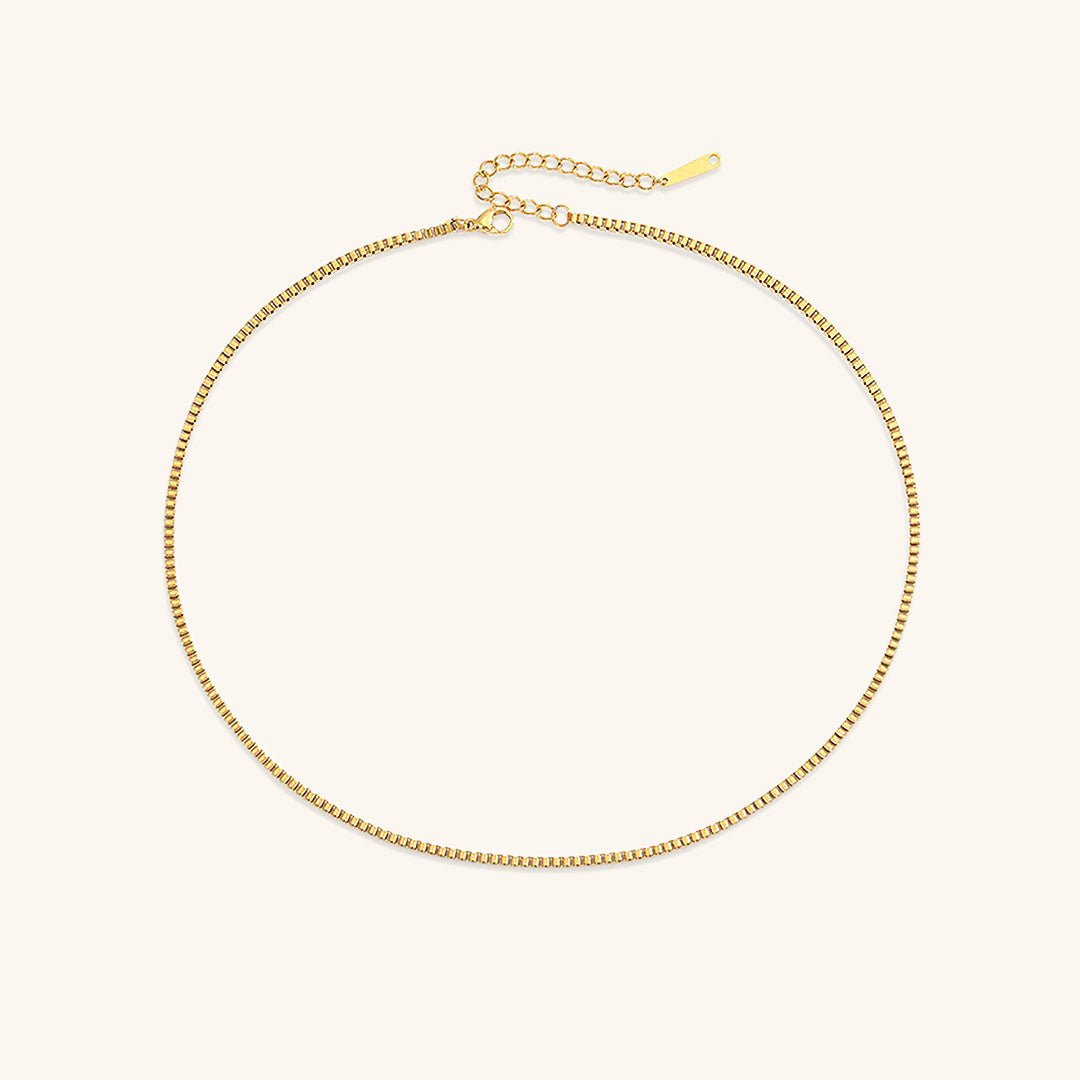 Danica Gold Box Chain Necklace
