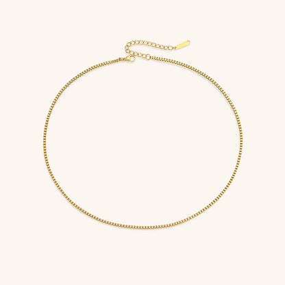 Danica Gold Box Chain Necklace