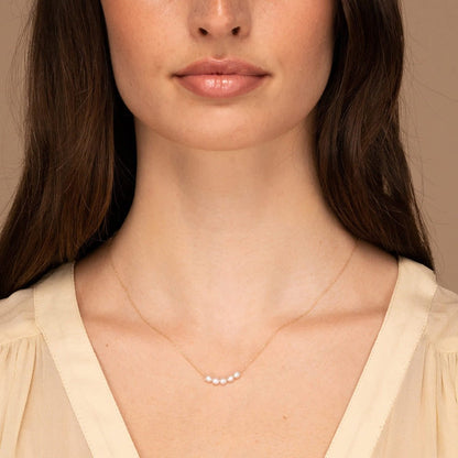 Gold Pearl Necklace for Her