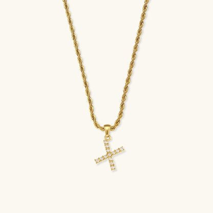 Pearl Necklace with Initial Letter Élodie