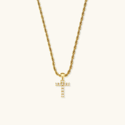 Pearl Necklace with Initial Letter Élodie