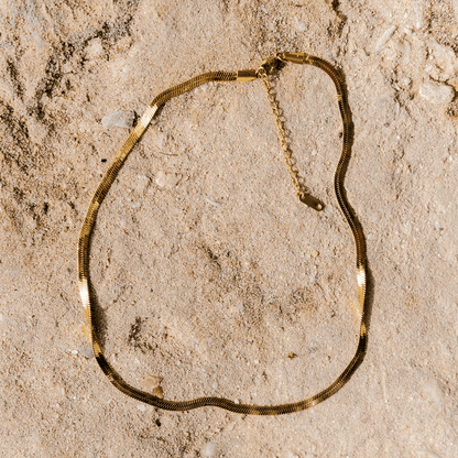Chevron Gold Elysian Necklace