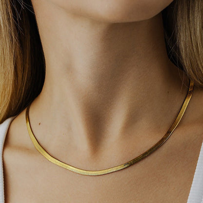 Chevron Gold Elysian Necklace