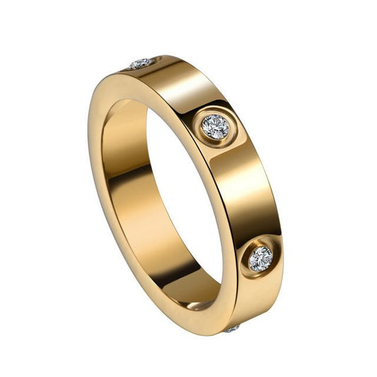 Eternity | Ring – Gold with Zirconia
