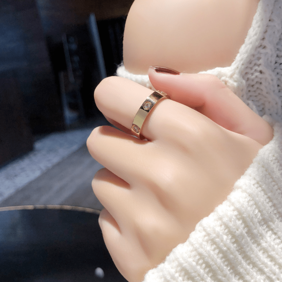Eternity | Ring – Gold with Zirconia