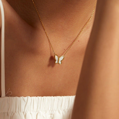 Flutterby Mother-of-Pearl Necklace