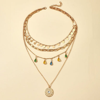 For Her | Multi-Layer Crystal Necklace