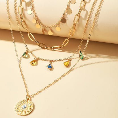 For Her | Multi-Layer Crystal Necklace