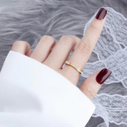 Gabrielle Gold Ring with Diamond Simulant