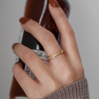 Gabrielle Gold Ring with Diamond Simulant