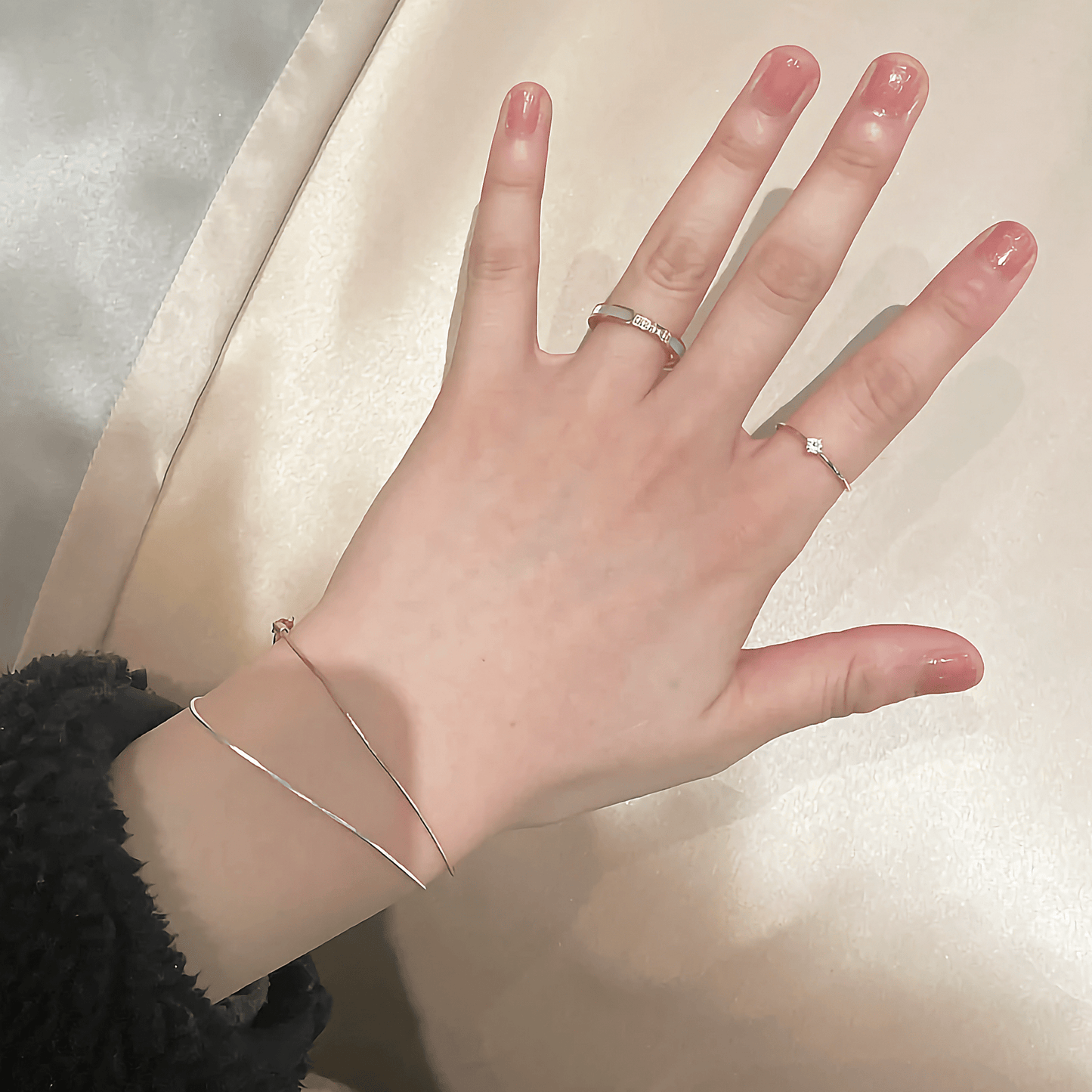 Gabrielle Gold Ring with Diamond Simulant