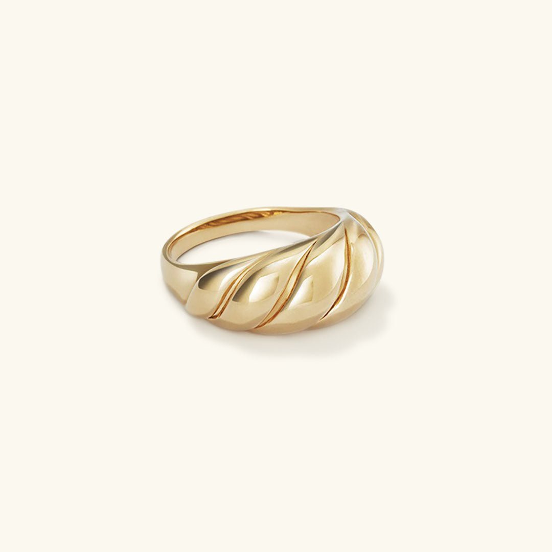 Lorelei Gold Crescent Ring