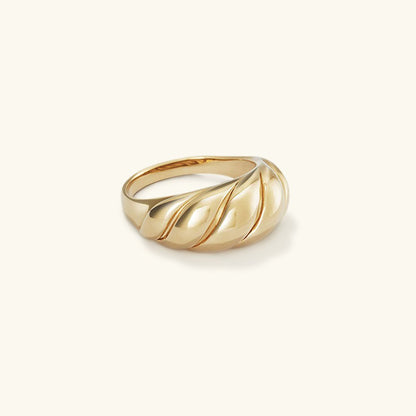 Lorelei Gold Crescent Ring