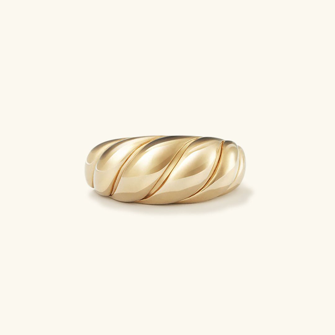 Lorelei Gold Crescent Ring