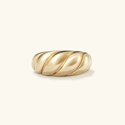 Lorelei Gold Crescent Ring