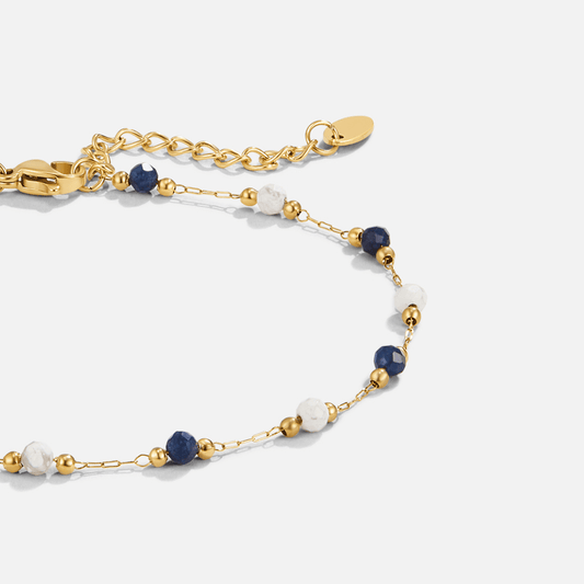 Lulu Natural Stone Ankle Bracelet
