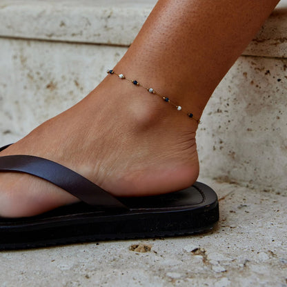 Lulu Natural Stone Ankle Bracelet