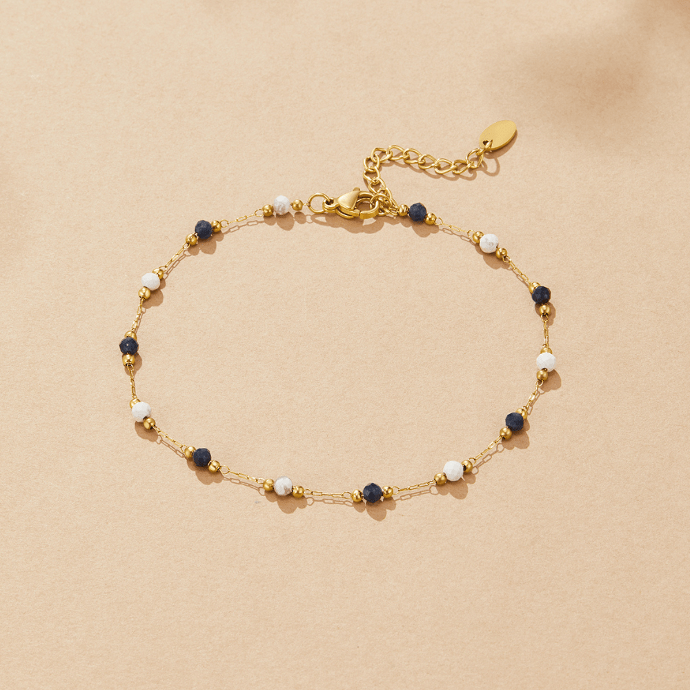 Lulu Natural Stone Ankle Bracelet