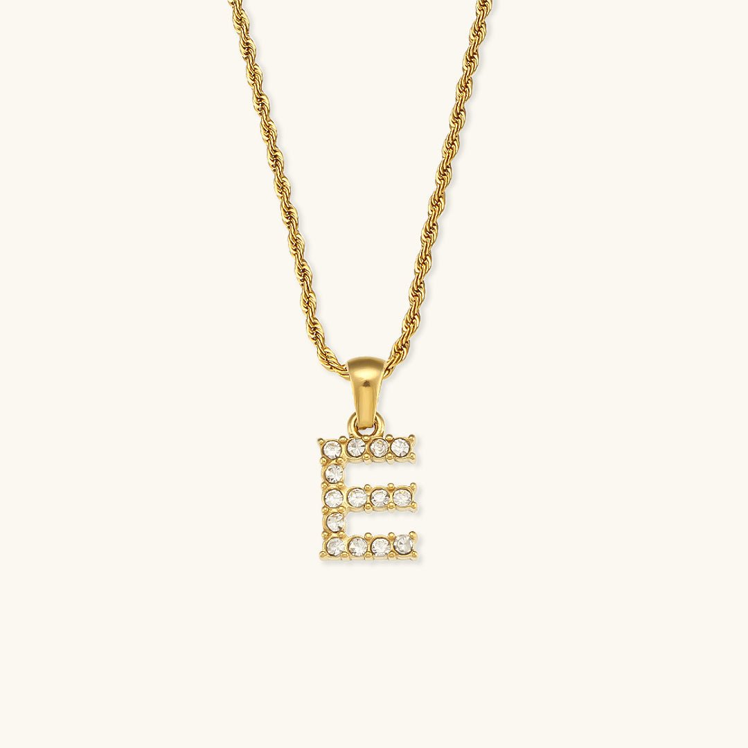 Diamond Necklace with Initial Maeve