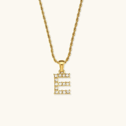 Diamond Necklace with Initial Maeve