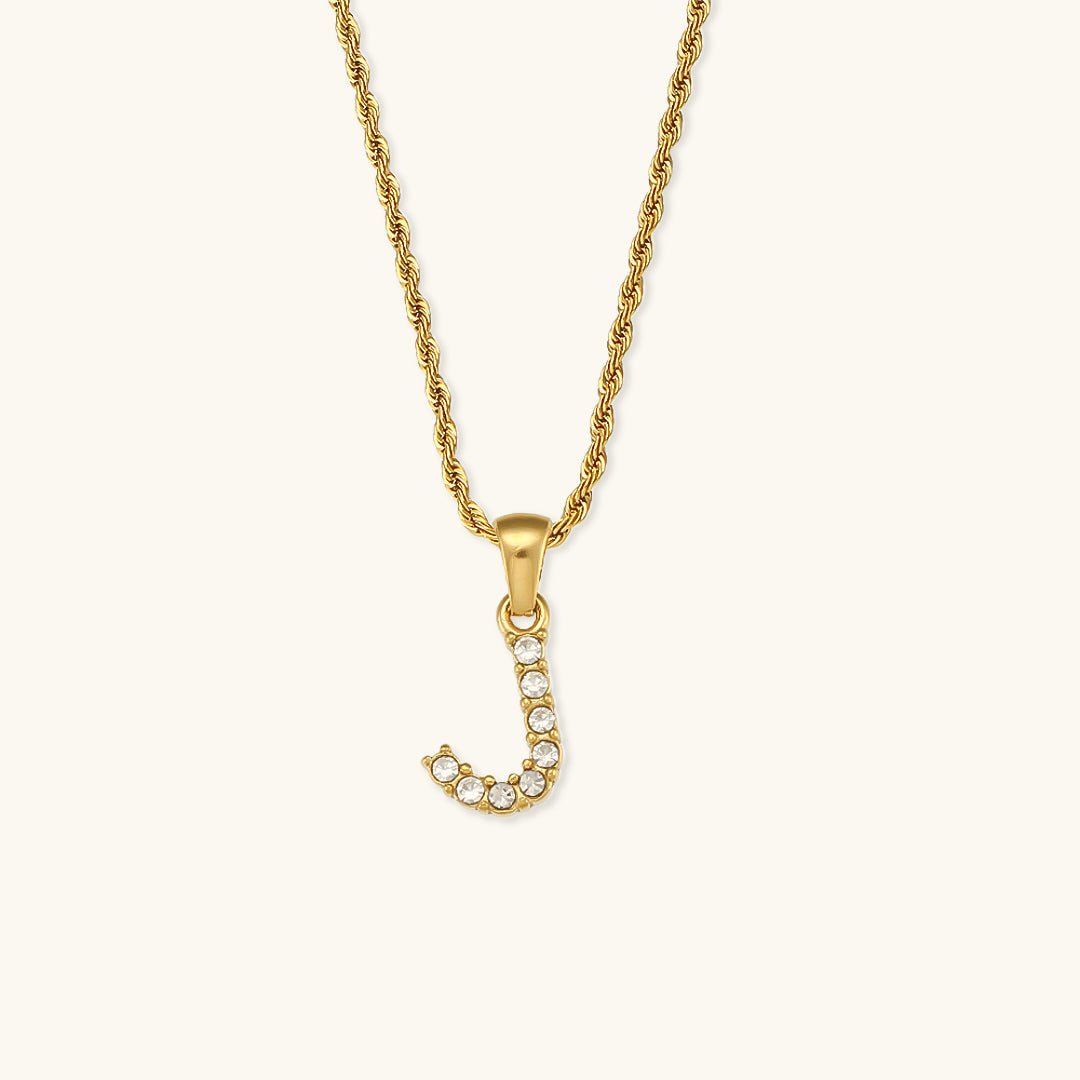 Diamond Necklace with Initial Maeve