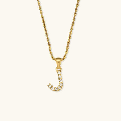 Diamond Necklace with Initial Maeve
