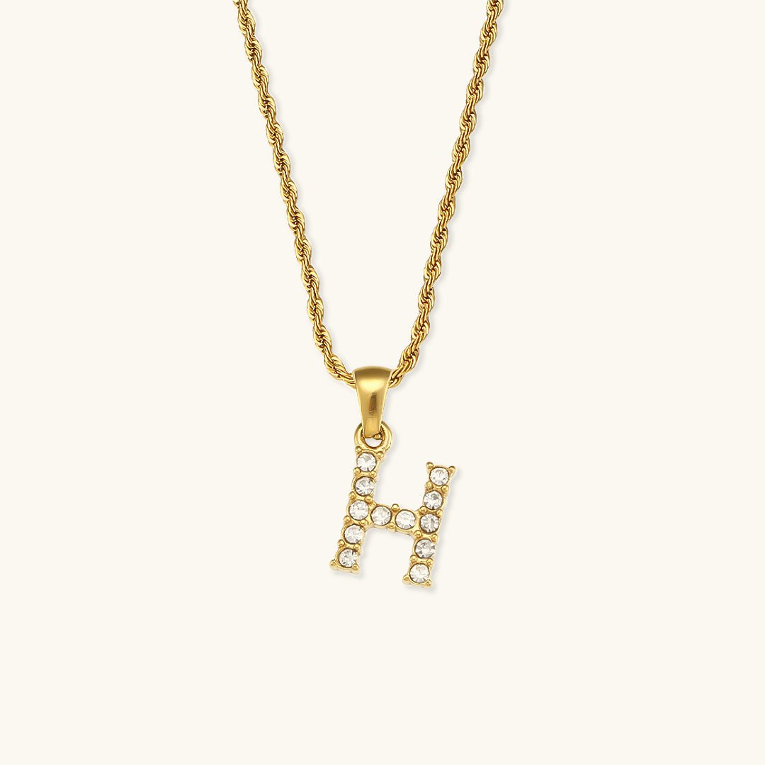 Diamond Necklace with Initial Maeve
